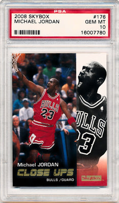 Skybox 2008-2009  Close Ups #176 Michael Jordan  / PSA Grade 10