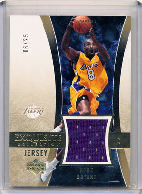Upper Deck 2004-2005 Exquisite Collection Jersey #16J Kobe Bryant 6/25