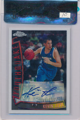 Topps 2008-09 Chrome X-Fractors #YQA6 Kevin Love 11/15 / BGS Grade 8.5 / Auto Grade 10