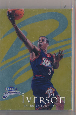 Fleer 1998-1999 Brilliants Gold #68G Allen Iverson 39/99