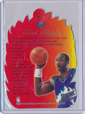 Fleer 1996-1997 Flair Showcase  Hot Shots #13/20 Karl Malone