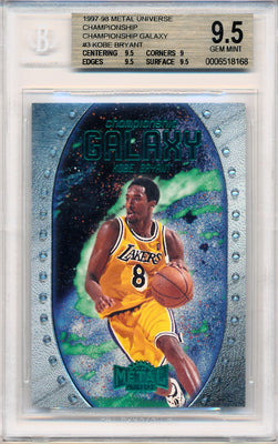 Skybox 1997-1998 Metal Universe Championship Galaxy #3 Kobe Bryant  / BGS Grade 9.5