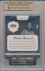 Panini 2012-2013 Elite Status Gold #215 Kawhi Leonard 24/24 / BGS Grade 9.5