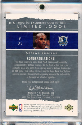 Upper Deck 2003-2004 Exquisite Collection Limited Logos #LLAJ Antawn Jamison 54/75