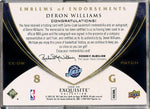 Upper Deck 2008-2009 Exquisite Collection Emblems Of Endorsement #EEDW Deron Williams 5/10
