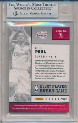 Panini 2012-2013 Absolute Every Player Every Game #76 Chris Paul 1/1 / BGS Grade 9