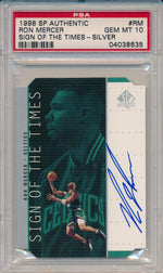 Upper Deck 1998-1999 SP Authentic Sign Of The Times #RM Ron Mercer  / PSA Grade 10