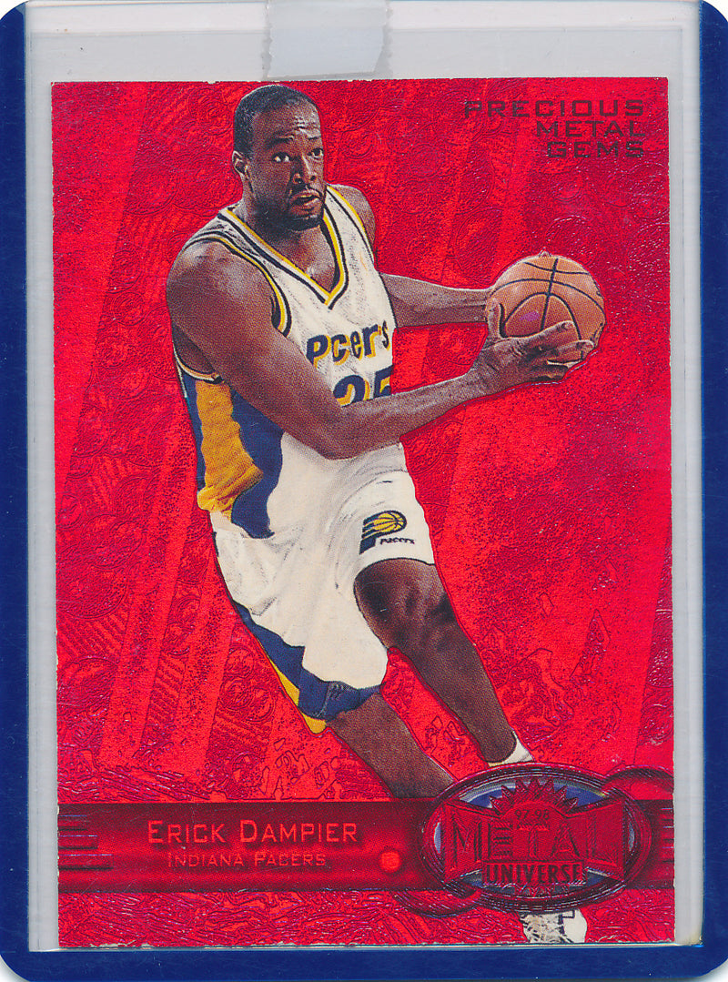 Skybox 1997-1998 Metal Universe Championship Precious Metal Gems Red #79 Erick Dampier 42/100