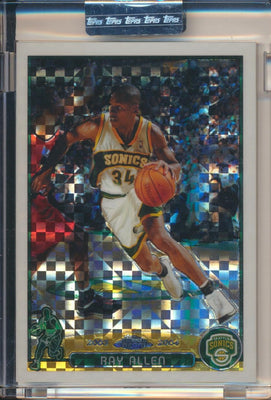 Topps  2003-2004 Chrome  X-Fractor #48 Ray Allen 163/220