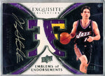 Upper Deck 2008-2009 Exquisite Collection Emblems Of Endorsement #EEJS John Stockton 7/10