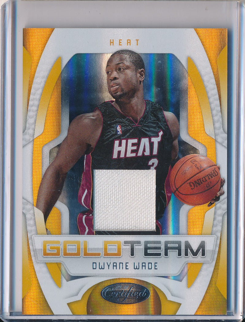 Panini 2009-2010 Gold Team Basketball #2 Dwyane Wade 87/99