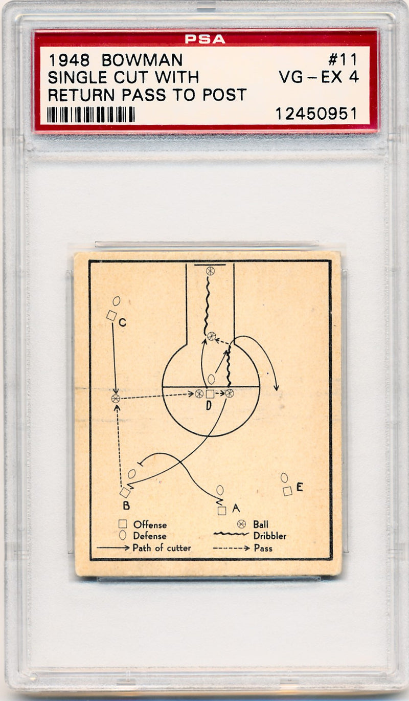 Topps Bowman 1948   #11   / PSA Grade 4 / Auto Grade None