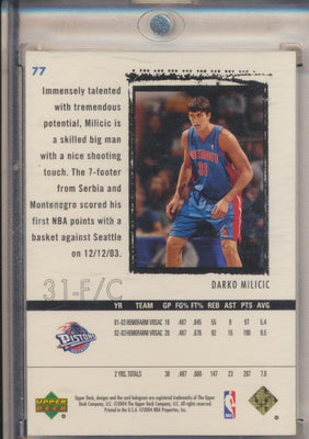 Upper Deck 2003-2004 Exquisite Collection Gold Rookie #77 Darko Milicic 9/25