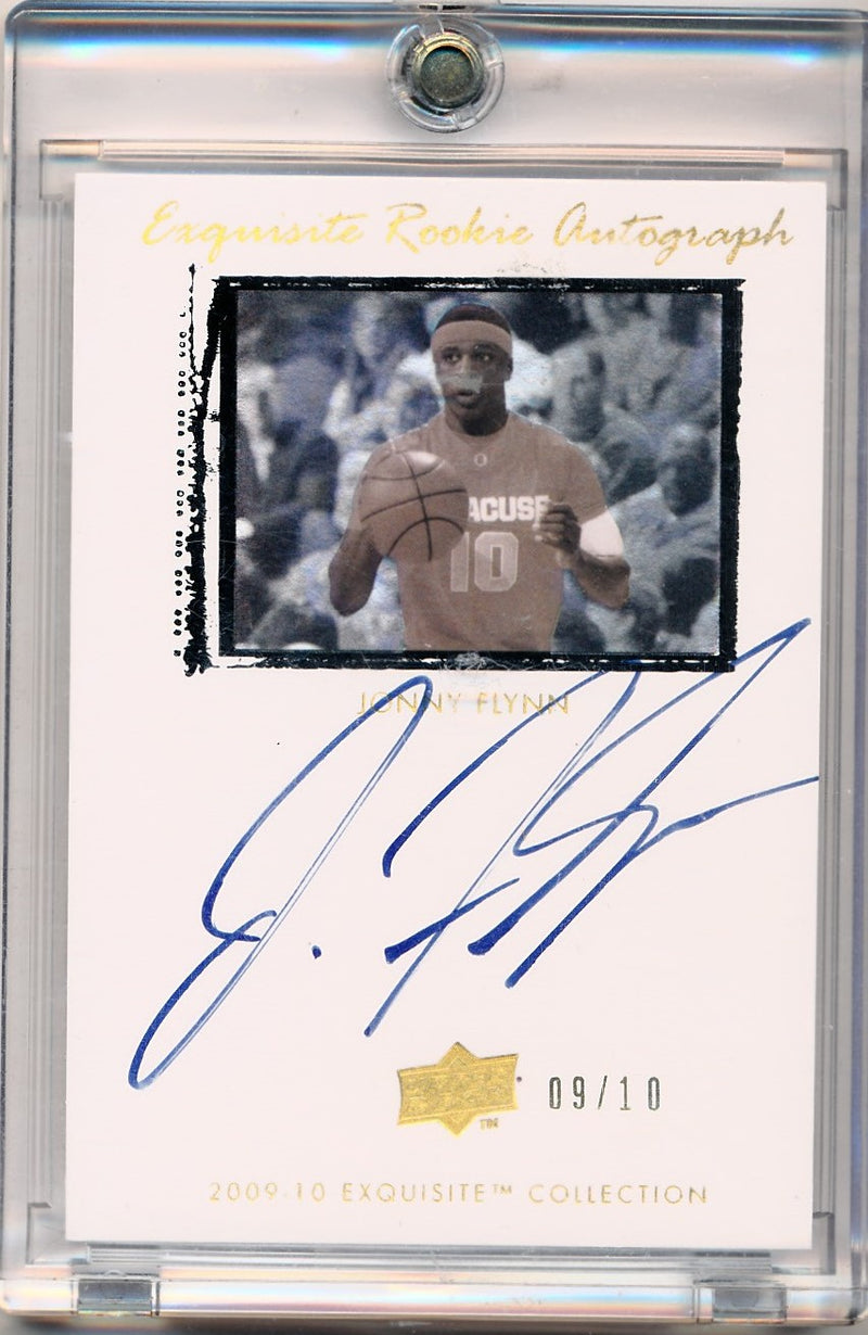 Upper Deck 2009-2010 Exquisite Collection Rookie Parallel #79 Jonny Flynn 9/10 / Auto Grade None