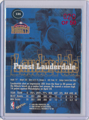 SkyBox 1997-1998 Premium Star Rubies #134 Priest Lauderdale 20/50