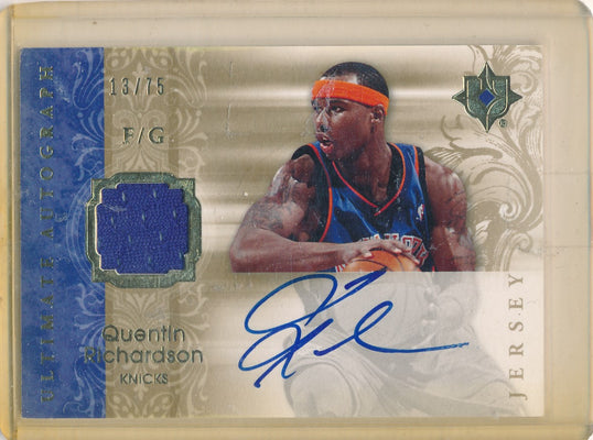 Upper Deck 2006-07 Ultimate Collection  Ultimate Jersey Autographs #AU-QR Quentin Richardson 13/75