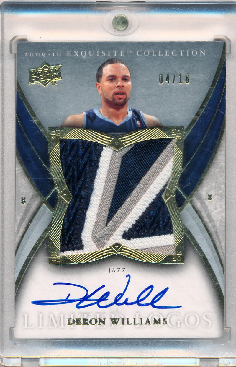 Upper Deck 2009-2010 Exquisite Collection Limited Logos #LWI Deron Williams 4/18