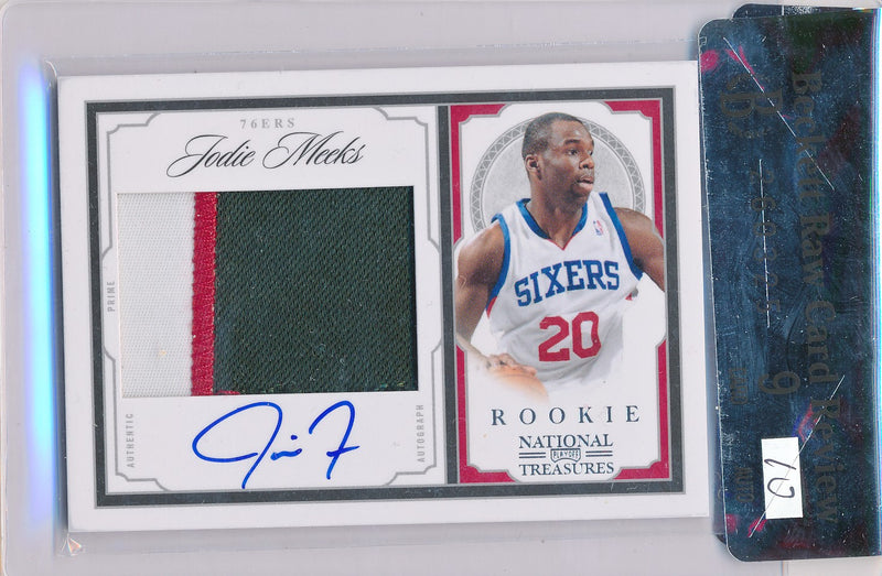 Panini 2009-2010 National Treasures Century Silver #233 Jodie Meeks 71/99 / Auto Grade 10