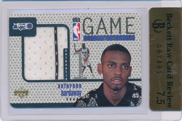 Upper Deck 1997-1998 NBA All Stars Game Jerseys #GJ4 Anfernee Hardaway  / BGS Grade 7.5