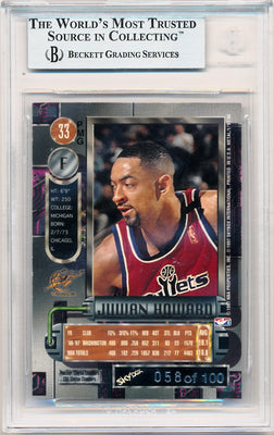 Skybox 1997-1998 Metal Universe Championship Precious Metal Gems Red #33 Juwan Howard 58/100 / BGS Grade 8.5