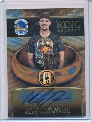 Panini 2015-2016 Gold Standard Ring Bearers Autographs #RB-KT Klay Thompson 33/49