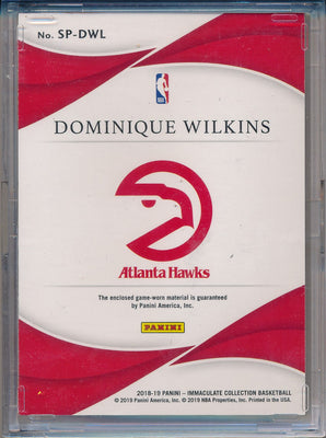Panini 2018-2019 Immaculate Collection Brand Logo #SP-DWL Dominique Wilkins 1/1