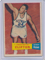 Detroit Piston  #1 Nat "Sweetwater" Clifton