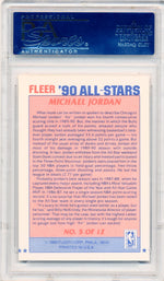 Fleer 1990  90 All-Stars #5 Michael Jordan 5/12 / PSA Grade 10