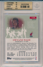 Topps 2003-2004 Pristine Refractors #113 Dwyane Wade 1365/1999 / BGS Grade 9.5