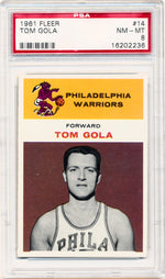 Fleer 1961 Philadelphia Warriors  #14 Tom Gola   / PSA Grade 8