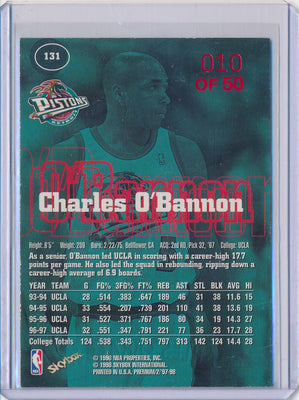 SkyBox 1997-1998 Premium Star Rubies #131 Charles O'Bannon 10/50