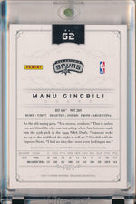 Panini 2012-2013 National Treasures Playoffs #62 Manu Ginobili 20/99