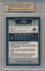 Topps 2008-09 Bowman Chrome Superfractors #115 Kevin Love 1/1 / BGS Grade 9.5