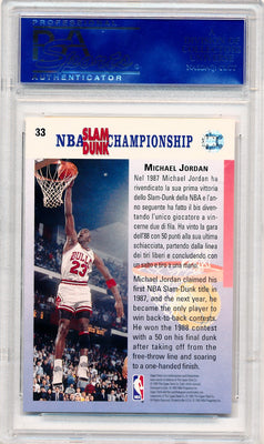 Upper Deck 1993 European 87-88, 2 Time Dunk Champ #33 Michael Jordan  / PSA Grade 10