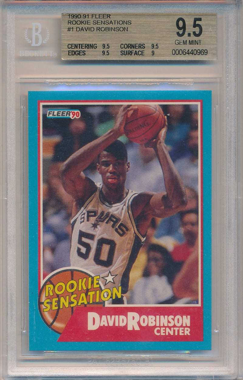 Fleer 1997-1998 Fleer Ultra  Platinum Medallion #115 David Robinson 85/100 / BGS Grade 9