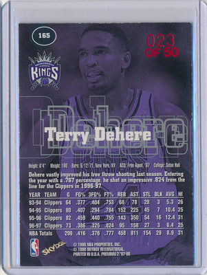 SkyBox 1997-1998 Premium Star Rubies #165 Terry Dehere 23/50