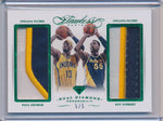 Panini 2014-2015 Flawless Emerald Dual Diamond Patches #DD-IP Paul George/ Roy Hibbert 5/5