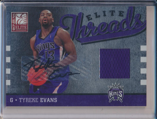 Panini  2009-2010 Donruss Elite Elite Threads RPA #42 Tyreke Evans 23/25