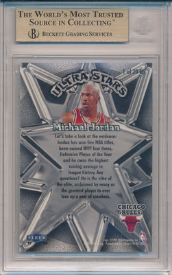 Fleer 1997-1998 Ultra Ultra Stars #1/20US Michael Jordan  / BGS Grade 9.5