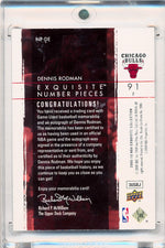 Upper Deck 2009-2010 Exquisite Collection Numbers #NPDE Dennis Rodman 7/50