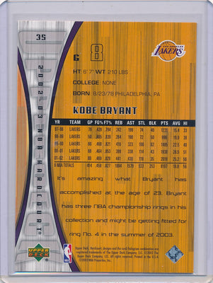 Upper Deck 2002   #35 Kobe Bryant