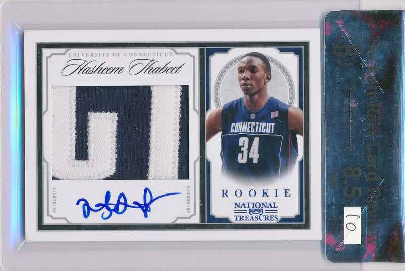 Panini 2009-2010 National Treasures Century Platinum #238 Hasheem Thabeet 3/5 / Auto Grade 10