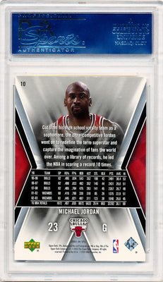 Upper Deck 2005-2006 SPX  #10 Michael Jordan  / PSA Grade 9