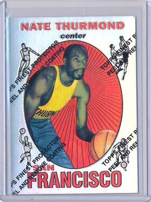 Topps 1996-1997 Finest Reprint Refractor #10 Nate Thurmond