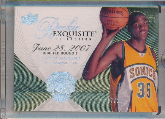 Topps  2007-2008 Co-Signers Black Printing Plate #88 Kevin Durant 1/1