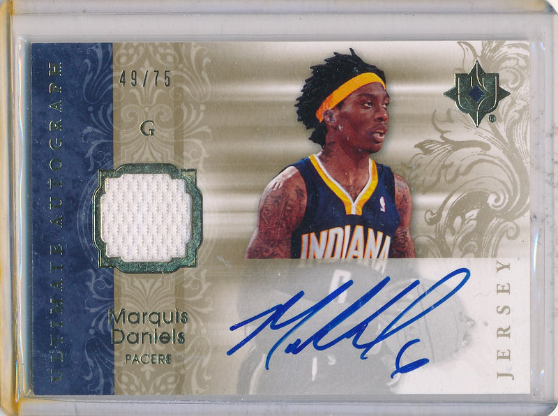 Upper Deck 2006-07 Ultimate Collection  Ultimate Jersey Autographs #AU-MD Marquis Daniels 49/75