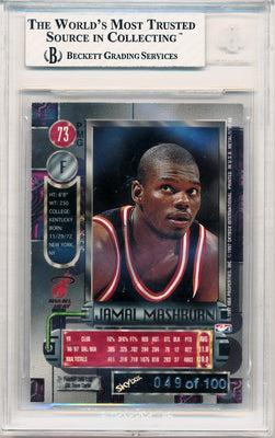 Skybox 1997-1998 Metal Universe Championship Precious Metal Gems Red #73 Jamal Mashburn 49/100 / BGS Grade 8