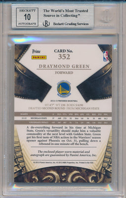 Panini 2012-2013 Crown Royale Rookie Silhouettes #352 Draymond Green 23/25 / BGS Grade 8.5 / Auto Grade 10