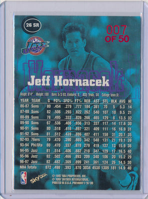 SkyBox 1997-1998 Premium Star Rubies #26SR Jeff Hornacek 7/50