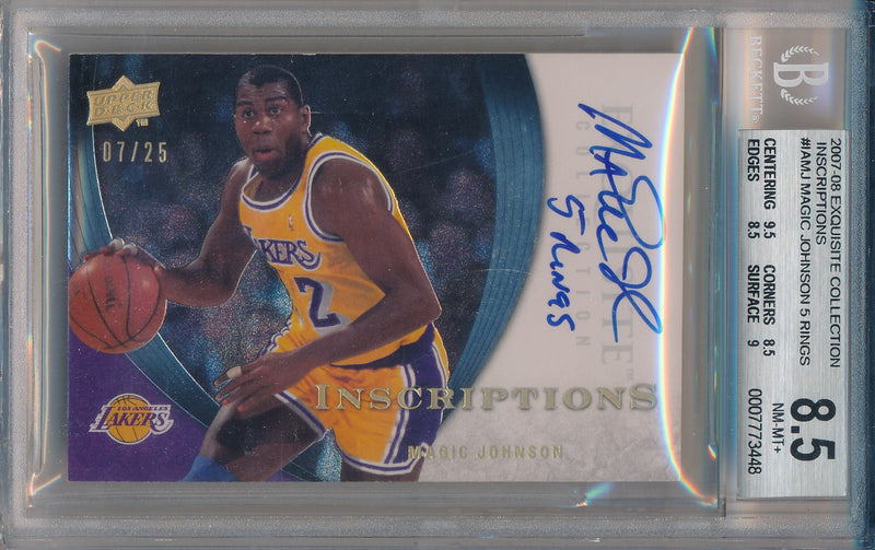 Magic johnson hot sale 5 rings